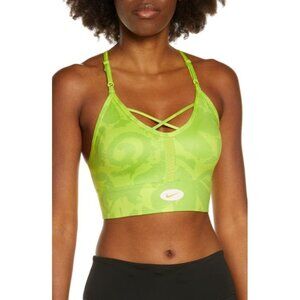 Nike Womens Dri-FIT Indy Icon Sports Bra DM0668-321 Green Pink Size S Small